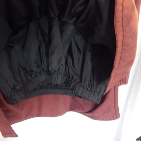 Oversized Burgundy Jacket, TECH, M/L, outerwear, cool, windbreaker, - Picture 5 of 5